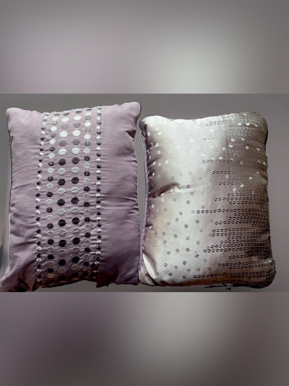 Decorative Lavender Dot Accent Pillow Cover - Set of 2